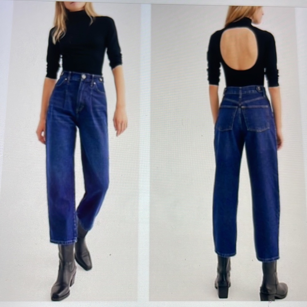 Free people high waisted mom jeans